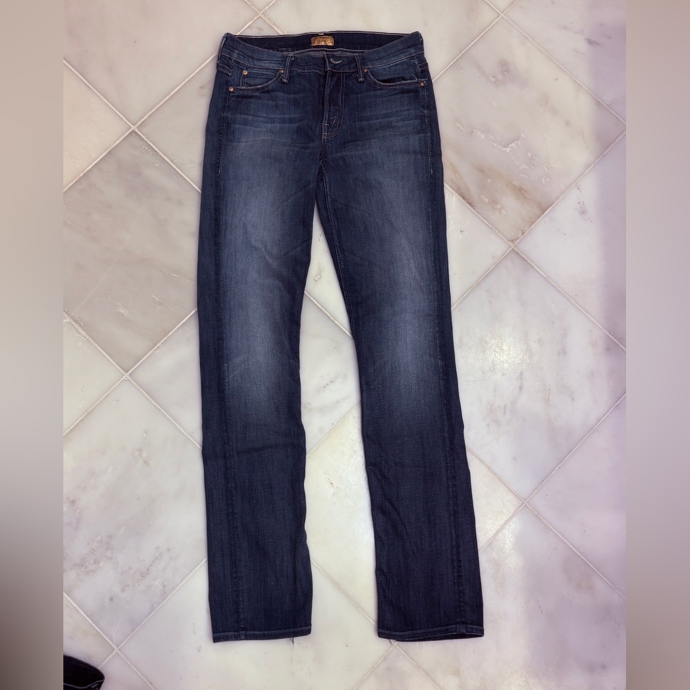 MOTHER Men's Dark Wash Straight Jeans